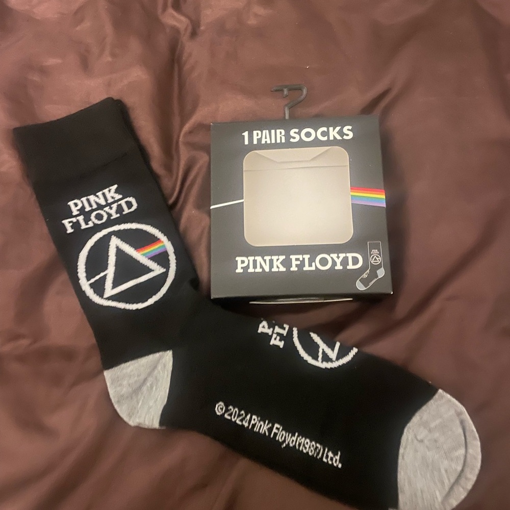 DadRock socks Black with various colours and bands